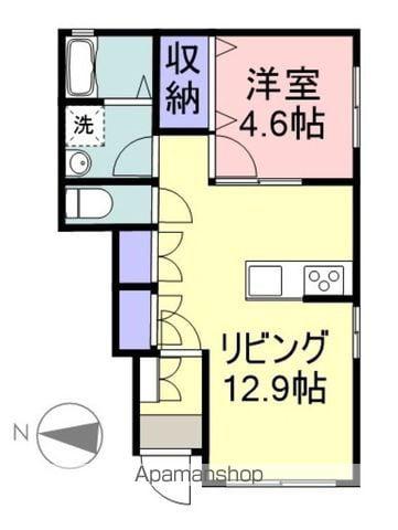 J・I 2(1LDK/1階)の間取り写真