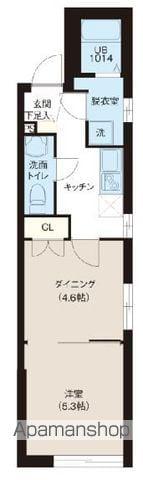 レピュア池袋本町レジデンスウエスト(1DK/3階)の間取り写真