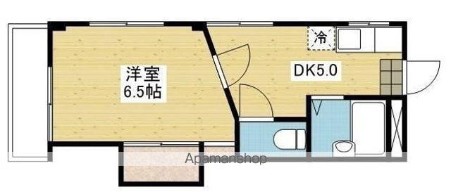 メゾンド南海Ⅰ(1DK/3階)の間取り写真