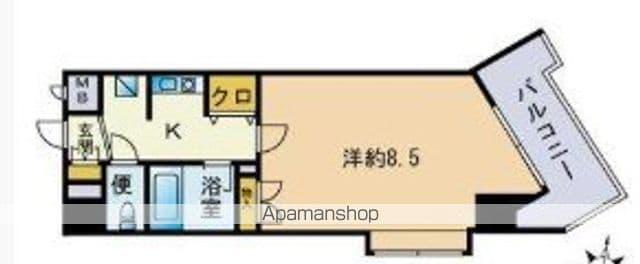 ライオンズマンションキャンパスシティ香椎(1K/7階)の間取り写真