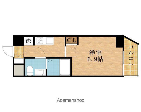 エグゼ大阪CITYルーエ(1K/6階)の間取り写真