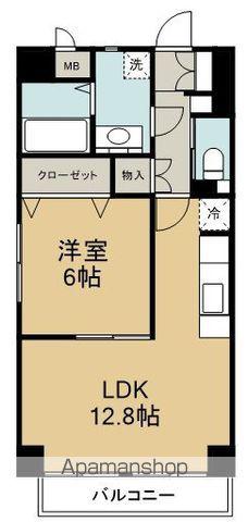 グランドソレイユ(1LDK/2階)の間取り写真