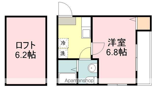 メゾン ヴェルディール(1K/2階)の間取り写真