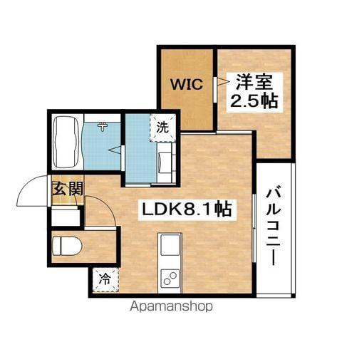 リアコート千里丘Ⅰサウス(1LDK/3階)の間取り写真