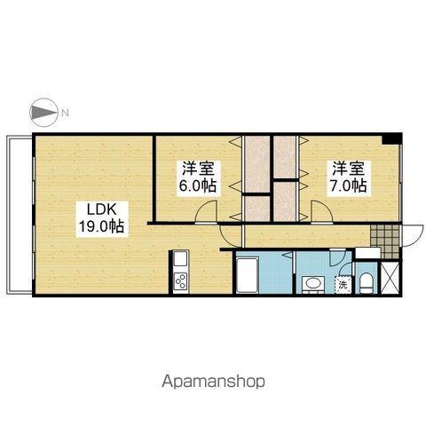 フジコウコク第3ビル(2LDK/4階)の間取り写真