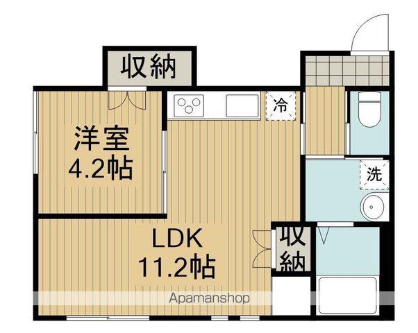 ミレア阿佐谷(1LDK/1階)の間取り写真