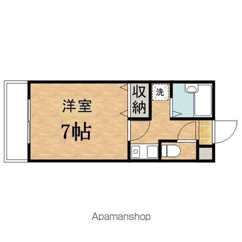 滝瀬ビル(1K/3階)の間取り写真