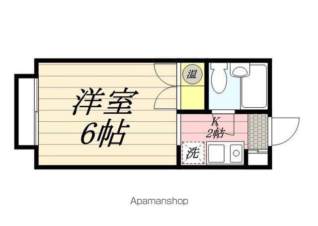 北村マンション(1K/2階)の間取り写真