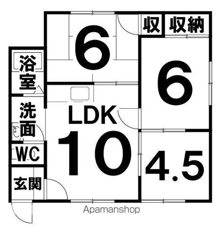 イースト325(3LDK/1階)の間取り写真