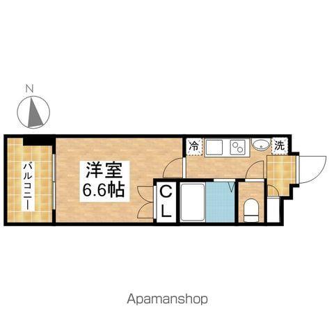 パルティール御器所(1K/6階)の間取り写真