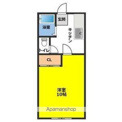 メゾンシーダ(1K/1階)の間取り写真