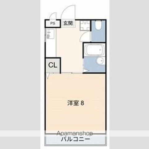 ベルウッドハイムⅡ(1K/2階)の間取り写真