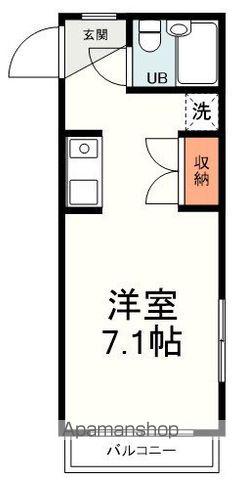 西岡マンション(1K/3階)の間取り写真