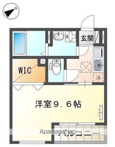 勝部1丁目マンション(1K/1階)の間取り写真