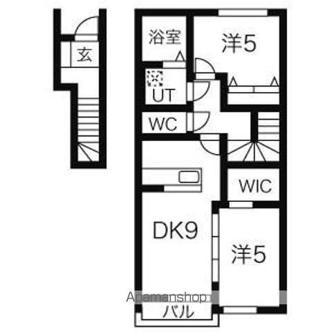 リーヴァⅡ(2LDK/2階)の間取り写真