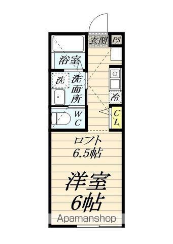 PACIFIC OCEAN KOZU(ワンルーム/1階)の間取り写真