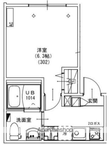 KEIAI RESIDENCE 南柏Ⅱ(1K/3階)の間取り写真