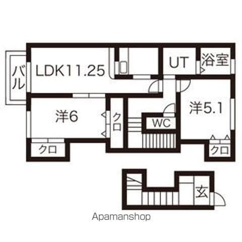アルビレオA棟(2LDK/2階)の間取り写真