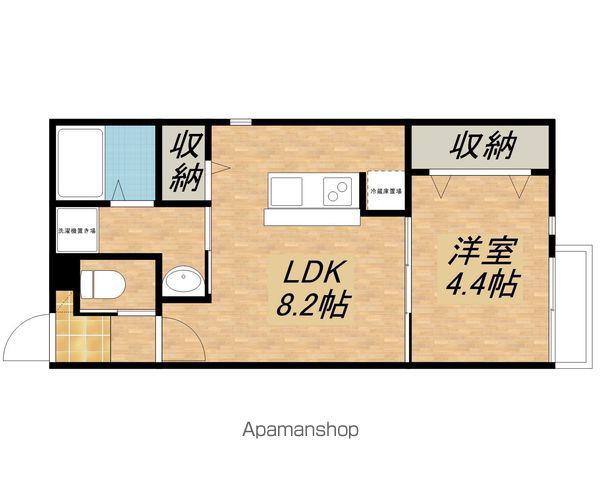 メゾン・ド・メグ湖南(1LDK/2階)の間取り写真