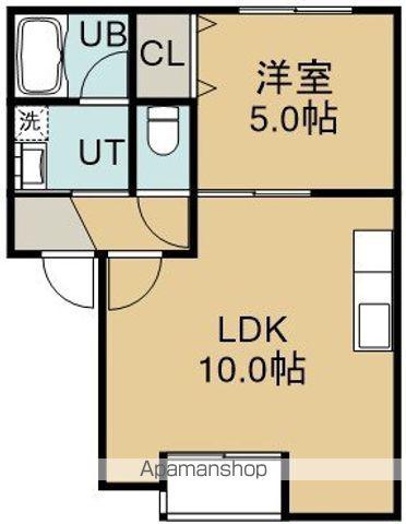 サプリームⅢ(1LDK/3階)の間取り写真