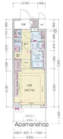 プレサンス上前津ディアシス(1K/6階)の間取り写真