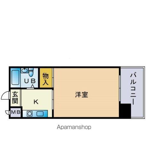 プログレス大橋(1K/6階)の間取り写真