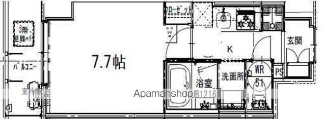 S-FORT板橋本町(1K/2階)の間取り写真