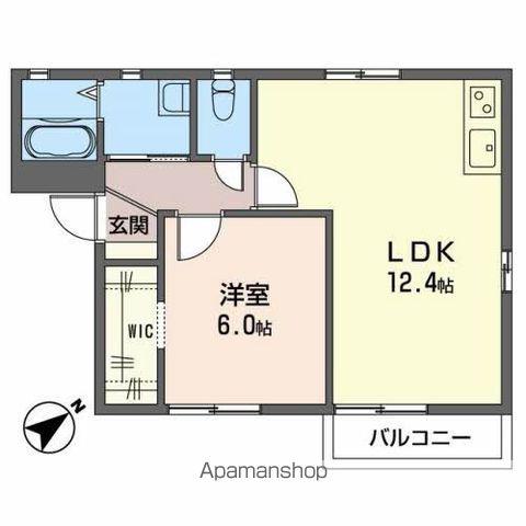フォーレス有本(1LDK/2階)の間取り写真