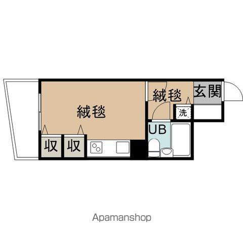 ライオンズマンション盛岡内丸(ワンルーム/9階)の間取り写真