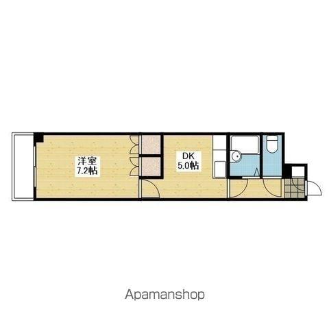 グランシェル12(1DK/2階)の間取り写真