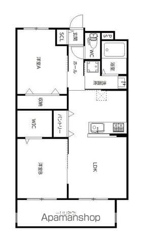MITTE(2LDK/5階)の間取り写真