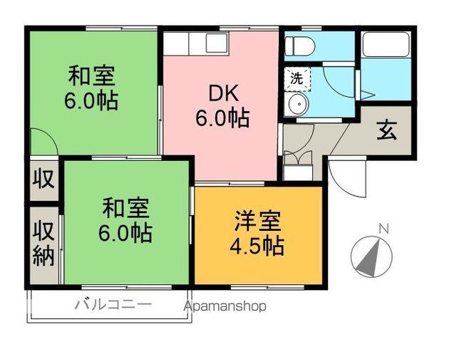 MTハイツ(3DK/1階)の間取り写真