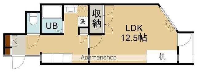 野又学園時任会館(ワンルーム/3階)の間取り写真