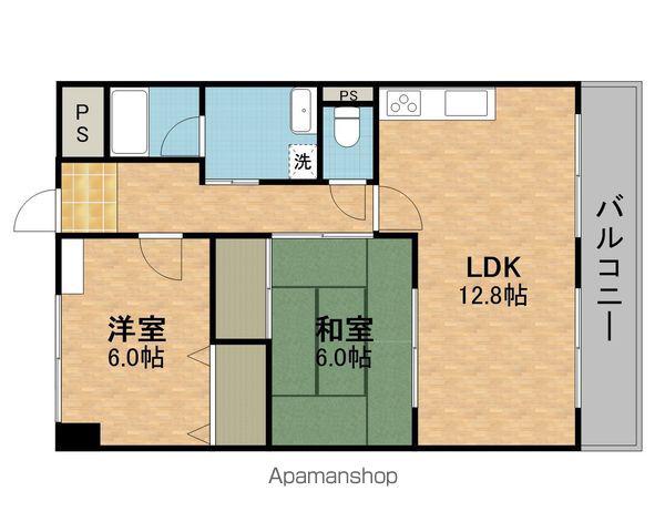 ウイングパレス東陽(2LDK/6階)の間取り写真