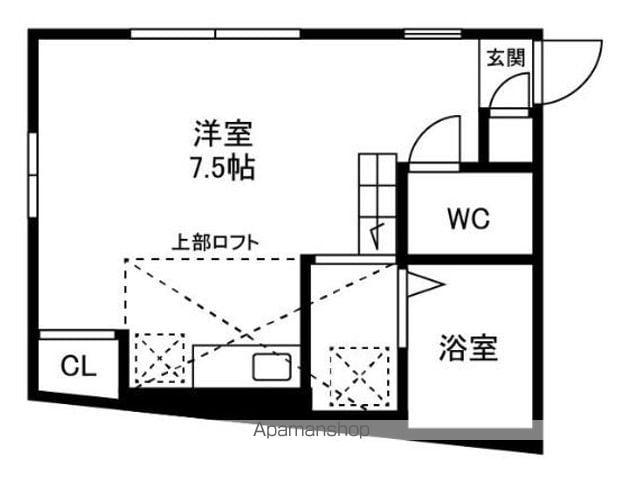 BIANCA久我山(ワンルーム/2階)の間取り写真