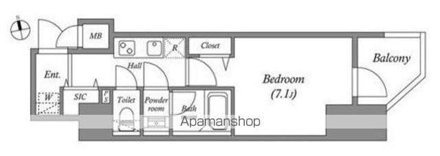 GRAN PASEO本郷三丁目(1K/2階)の間取り写真