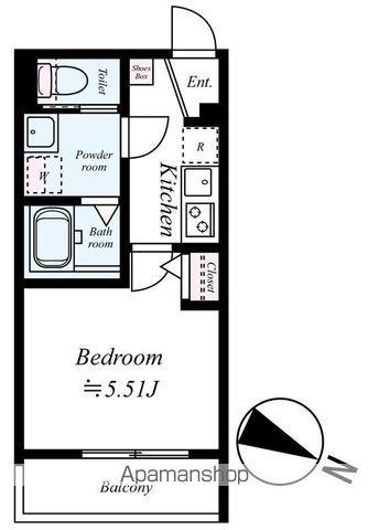 GRADUS松戸みのり台(1K/3階)の間取り写真
