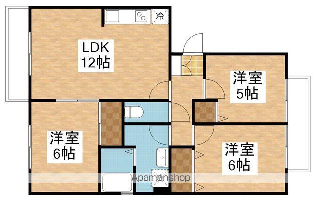 ロイヤルガーデン鐙西A棟(3LDK/1階)の間取り写真
