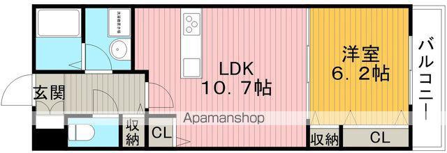 シャーメゾンルシエル(1LDK/2階)の間取り写真