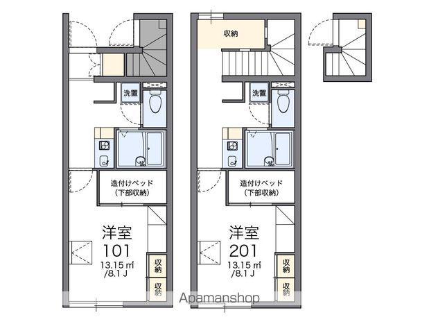 レオパレスメゾンエスペランス(1K/1階)の間取り写真