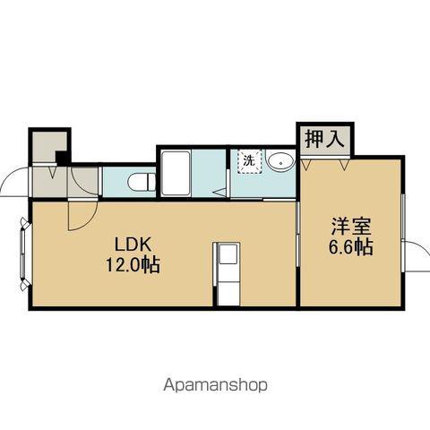 ロイヤルハイム拓勇東町B(1LDK/2階)の間取り写真