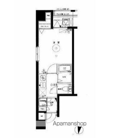 ル・リオン両国(1K/6階)の間取り写真