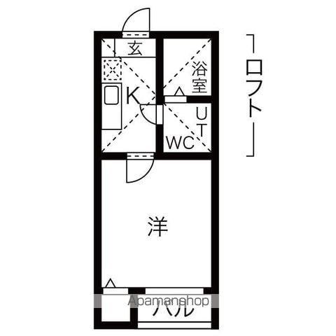 エスポワール本陣(1K/2階)の間取り写真