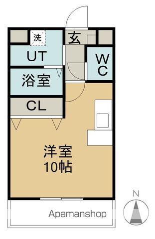 エテルノⅡ(1LDK/2階)の間取り写真