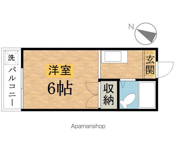 ハイツヤギ(ワンルーム/1階)の間取り写真