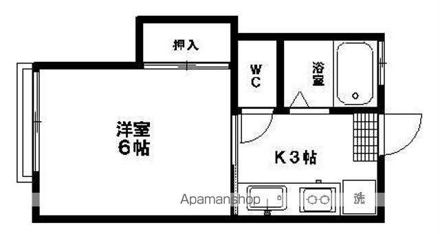 メゾン・ド・エル(1K/1階)の間取り写真