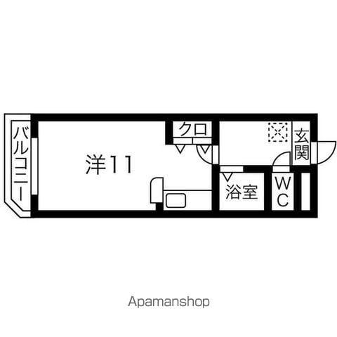 プリミエール大和通(ワンルーム/3階)の間取り写真