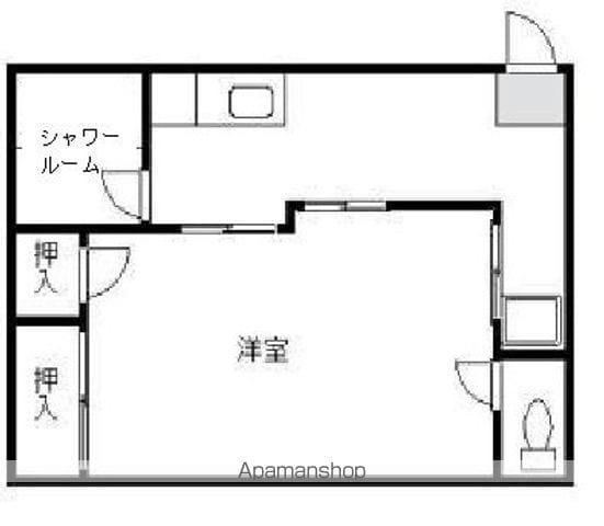 日興ビル(1K/2階)の間取り写真