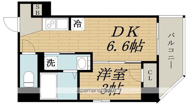 イルリッシュ西中島ILE RICHE NISHINAKAJIM(1DK/7階)の間取り写真