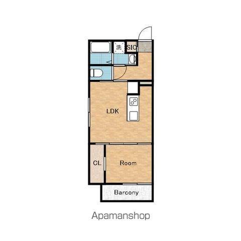 STAY THE HOUSE 日根野イースト(1LDK/1階)の間取り写真